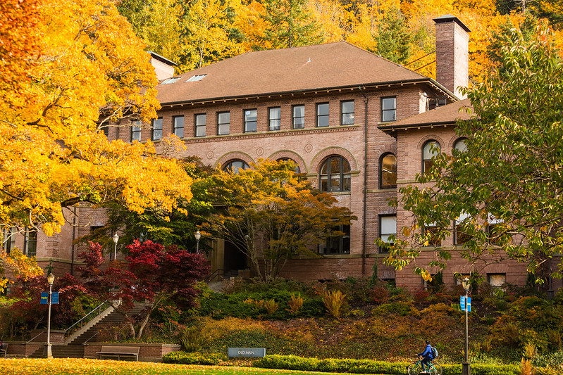 Old Main during Fall